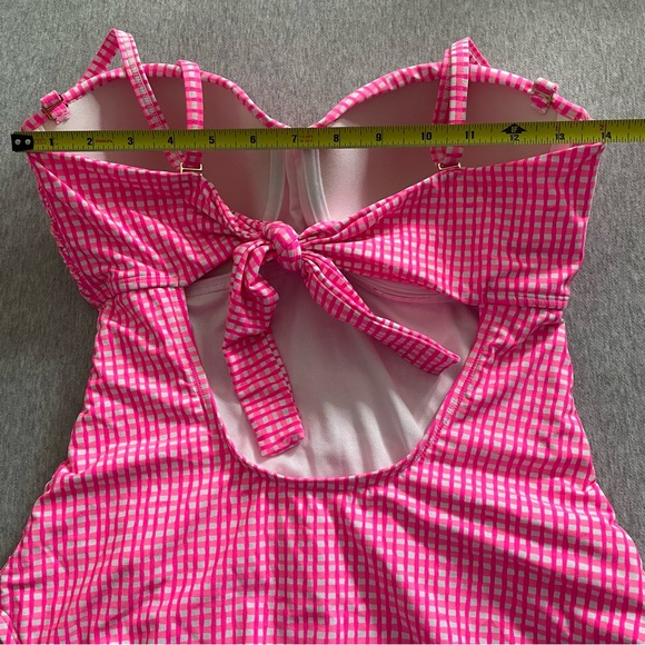 Lilly Pulitzer Women’s Sz 12 Pink Isle Along The Same Line 1 Piece Swimsuit - Picture 4 of 8